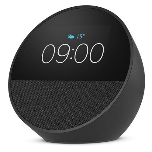 Amazon Echo Spot 2024 Noir – réveil intelligent avec Alexa