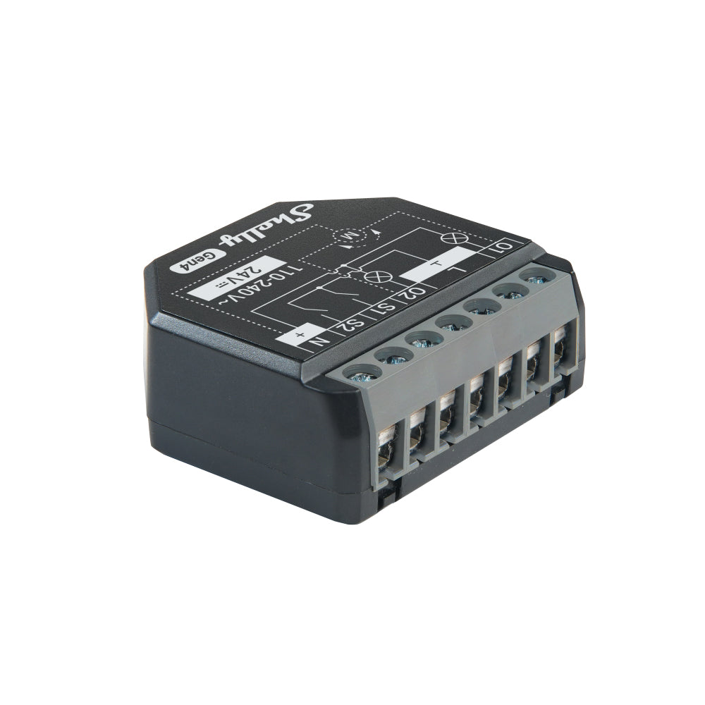 Shelly 2PM Gen4 – module interrupteur connecté, vue 2