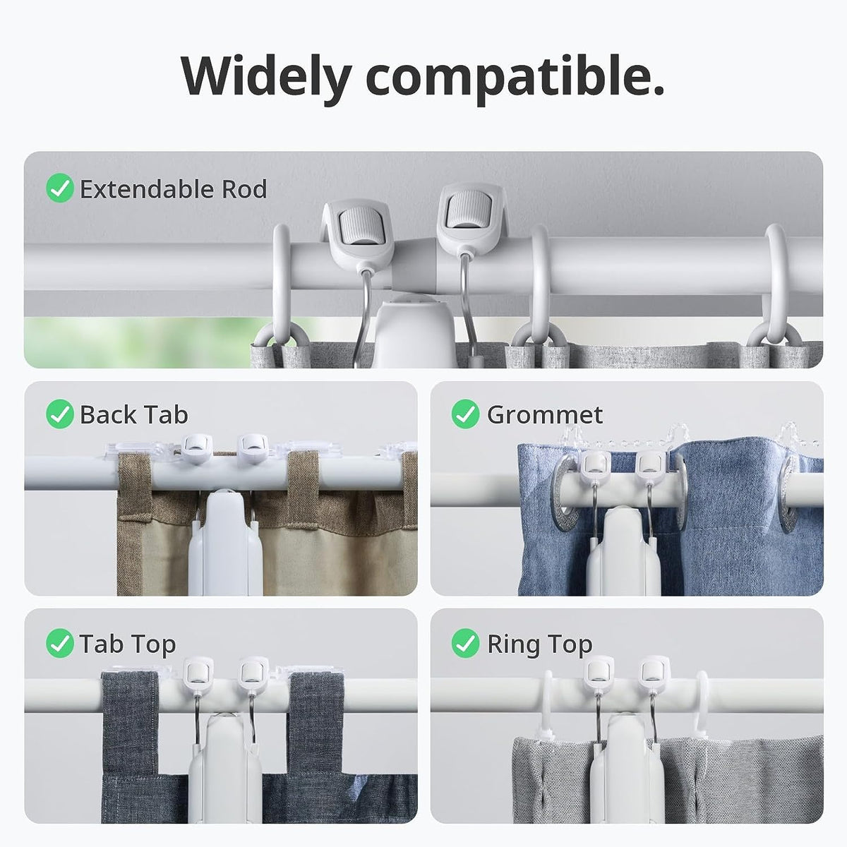 SwitchBot Curtain 3 U Rail – moteur de rideau connecté, vue 4
